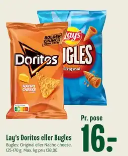 Min Købmand Lay’s Doritos eller Bugles, DKK 16 tilbud