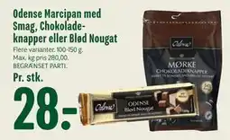 Min Købmand Odense Marcipan med Smag, Chokoladeknapper eller Blød Nougat, DKK 28 tilbud