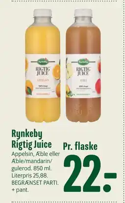 Min Købmand Rynkeby Rigtig Juice, DKK 22 tilbud