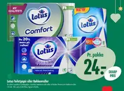 Min Købmand Lotus Toiletpapir eller Køkkenruller, DKK 24 tilbud