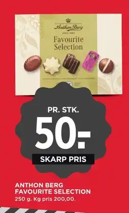 MENY ANTHON BERG FAVOURITE SELECTION, DKK 50 tilbud