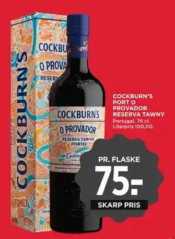 MENY COCKBURN’S PORT O PROVADOR RESERVA TAWNY, DKK 75 tilbud