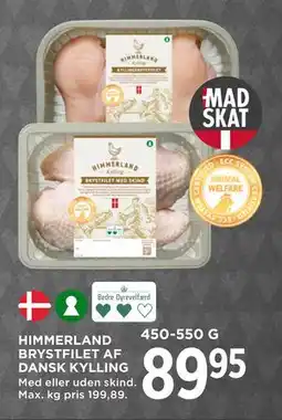 MENY HIMMERLAND BRYSTFILET AF DANSK KYLLING, DKK 89.95 tilbud