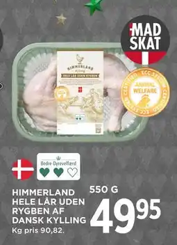 MENY HIMMERLAND HELE LÅR UDEN RYGBEN AF DANSK KYLLING, DKK 49.95 tilbud
