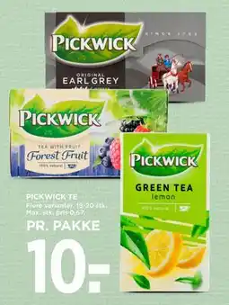 MENY PICKWICK TE, DKK 10 tilbud