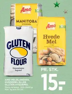MENY AMO MELBLANDING, HVEDEMEL ELLER GLUTEN HVEDEMEL, DKK 15 tilbud