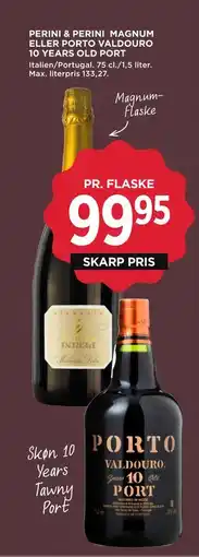 MENY PERINI & PERINI MAGNUM ELLER PORTO VALDOURO 10 YEARS OLD PORT, DKK 99.95 tilbud