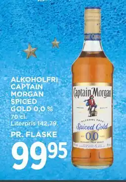 MENY ALKOHOLFRI CAPTAIN MORGAN SPICED GOLD 0,0 %, DKK 99.95 tilbud
