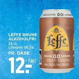 MENY LEFFE BRUNE ALKOHOLFRI, DKK 12 tilbud