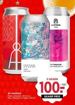 MENY ØL MARKED, DKK 100 tilbud