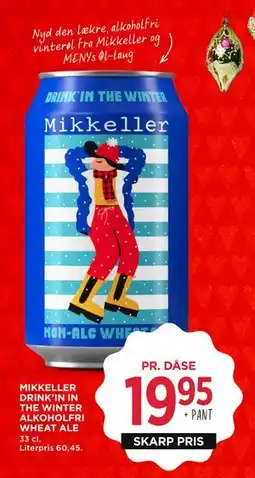 MENY MIKKELLER DRINK’IN IN THE WINTER ALKOHOLFRI WHEAT ALE, DKK 19.95 tilbud