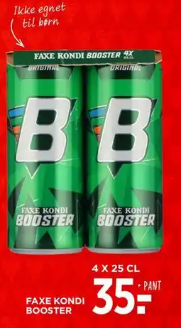 MENY FAXE KONDI BOOSTER., DKK 35 tilbud
