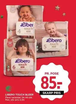 MENY LIBERO TOUCH BLEER, DKK 85 tilbud