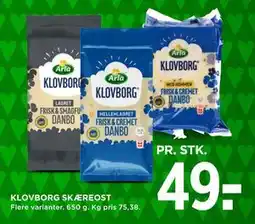 MENY KLOVBORG SKÆREOST, DKK 49 tilbud