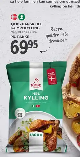 MENY 1,8 KG DANSK HEL KÆMPEKYLLING, DKK 69.95 tilbud