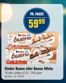 Otto Duborg Kinder Bueno eller Bueno White, DKK 59.99 tilbud
