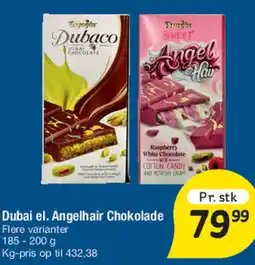 Fakta Tyskland Dubai el. Angelhair Chokolade tilbud