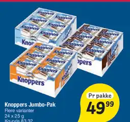 Fakta Tyskland Knoppers Jumbo-Pak tilbud