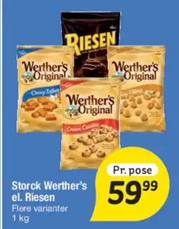 Fakta Tyskland Storck Werther's el. Riesen tilbud