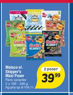 Fakta Tyskland Malaco el. Skipper's Maxi Poser tilbud