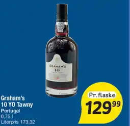Fakta Tyskland Graham's 10 YO Tawny Portugal tilbud