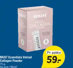 Fakta Tyskland MUST Essentials Verisol Collagen Powder tilbud