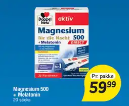 Fakta Tyskland Magnesium 500 + Melatonin 20 sticks tilbud