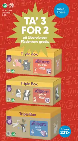 Bilka På Libero bleer Få den ene gratis. tilbud