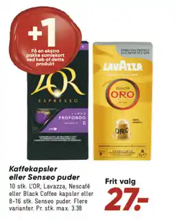 Bilka Kaffekapsler eller Senseo puder tilbud