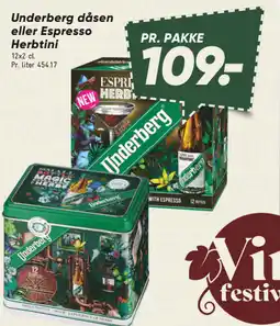 Bilka Underberg dåsen eller Espresso Herbtini tilbud