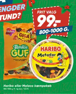 Bilka Haribo eller Malaco kæmpekøb tilbud