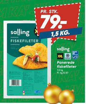 Bilka Salling Panerede fiskefileter tilbud