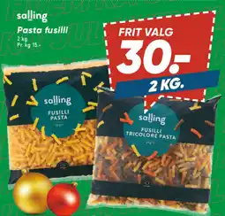 Bilka Salling Pasta fusilli tilbud