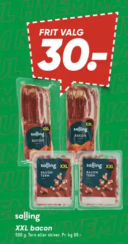 Bilka Salling XXL bacon tilbud