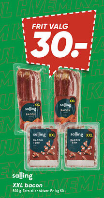 Bilka Salling XXL bacon tilbud