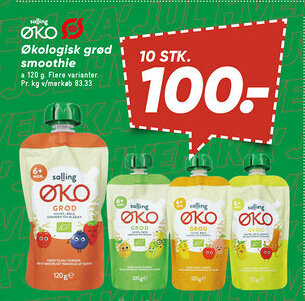 Bilka Salling Økologisk grød smoothie tilbud