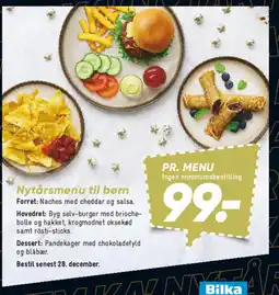 Bilka Nytårsmenu til børn tilbud