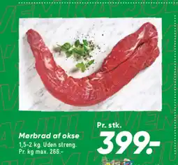 Bilka Mørbrad af okse tilbud