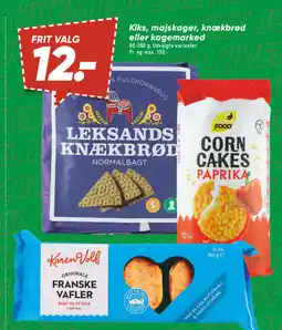 Bilka Kiks, majskager, knækbrød eller kagemarked tilbud