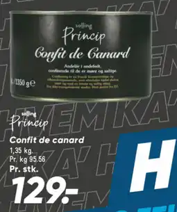 Bilka Salling Princip Confit de canard tilbud