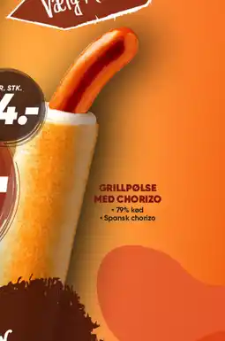 Bilka Grillpølse med chorizo tilbud
