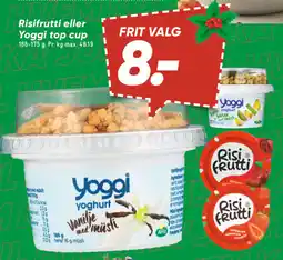 Bilka Risifrutti eller Yoggi top cup tilbud