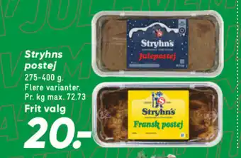 Bilka Stryhns postej tilbud