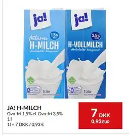 Nielsen's Discount JA! H-MILCH, DKK 7 tilbud