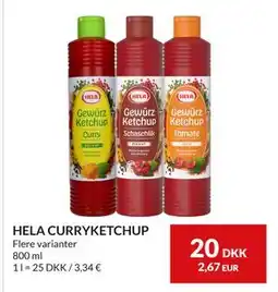 Nielsen's Discount HELA CURRYKETCHUP, DKK 20 tilbud