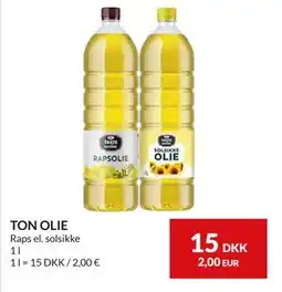 Nielsen's Discount TON OLIE, DKK 15 tilbud
