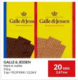 Nielsen's Discount GALLE & JESSEN, DKK 20 tilbud