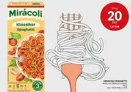 Nielsen's Discount MIRACOLI SPAGHETTI, DKK 20 tilbud