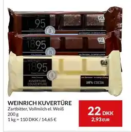 Nielsen's Discount WEINRICH KUVERTÜRE, DKK 22 tilbud