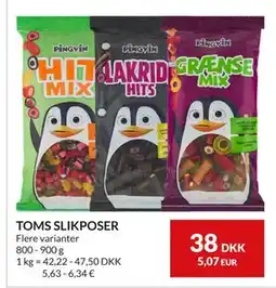 Nielsen's Discount TOMS SLIKPOSER, DKK 38 tilbud